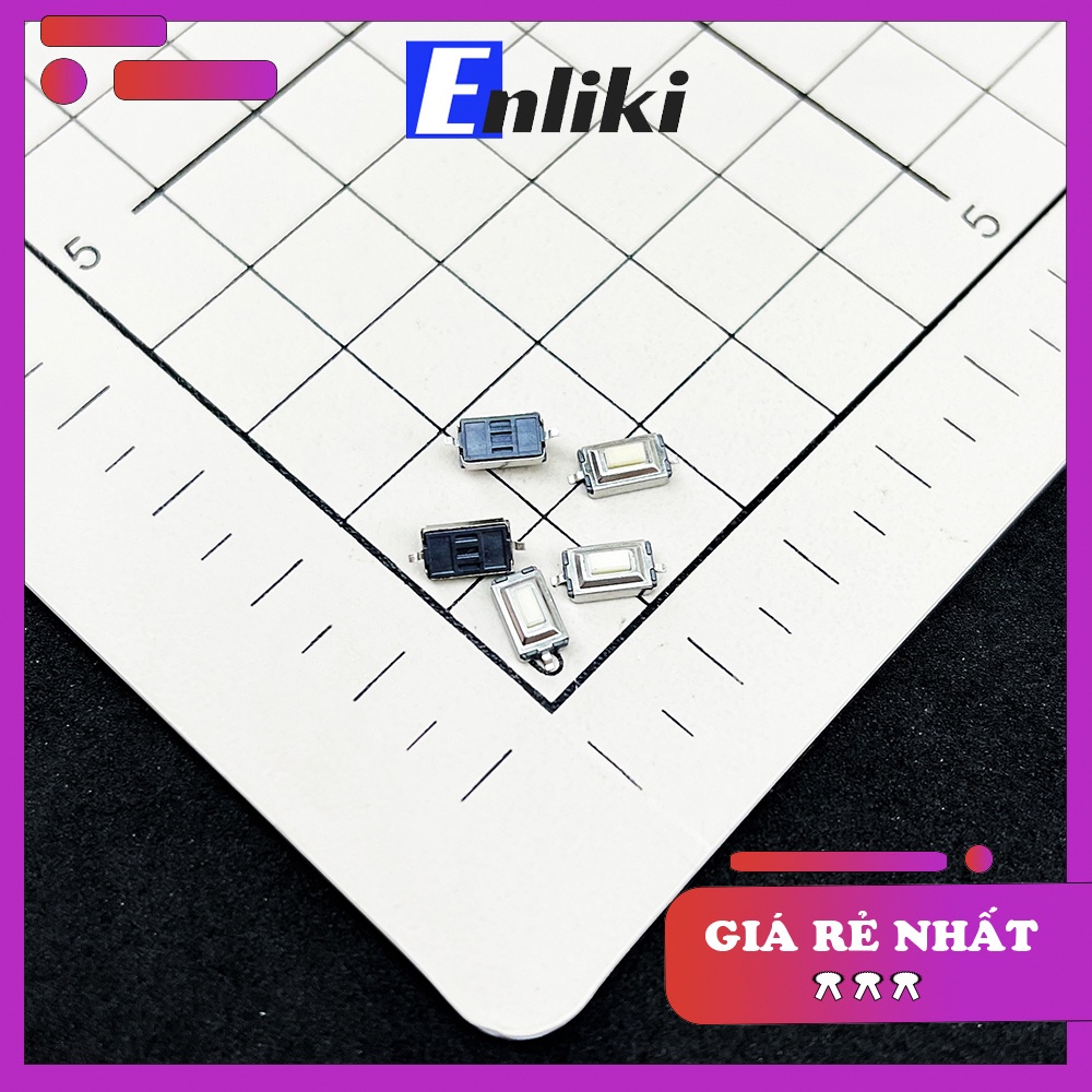 Combo 5 Chiếc Nút Nhấn 2 Chân Dán 3x6x2.5mm