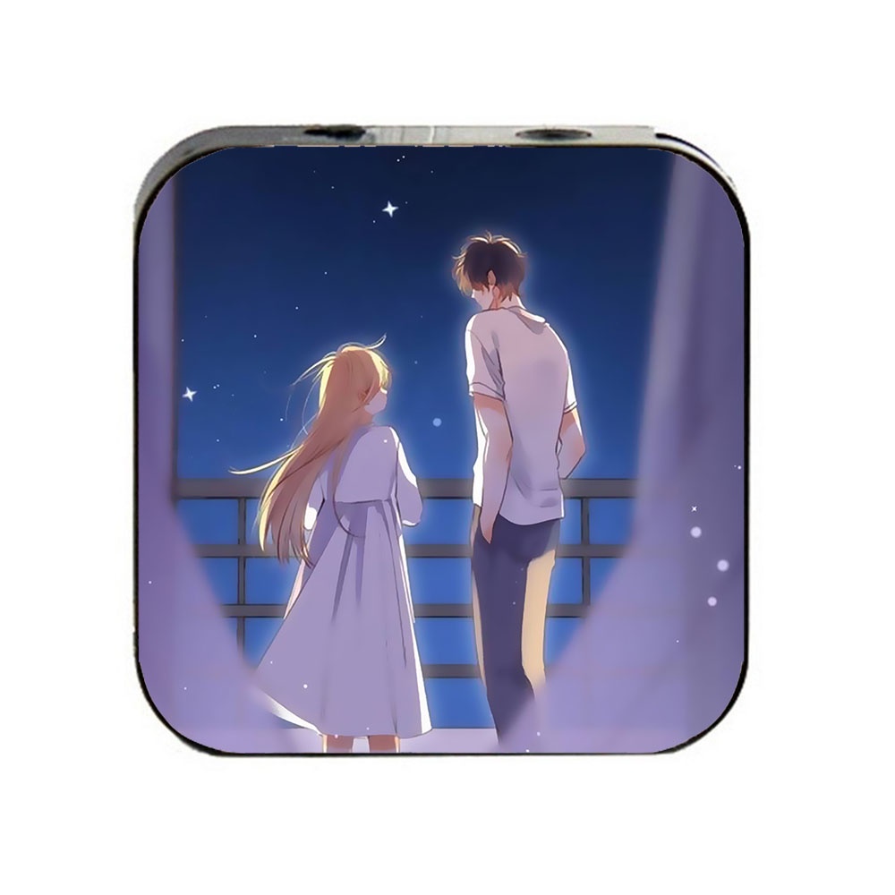 Máy nghe nhạc mp3 IN HÌNH VỤNG TRỘM KHÔNG THỂ GIẤU manhua anime chibi tặng kèm tai nghe có mic