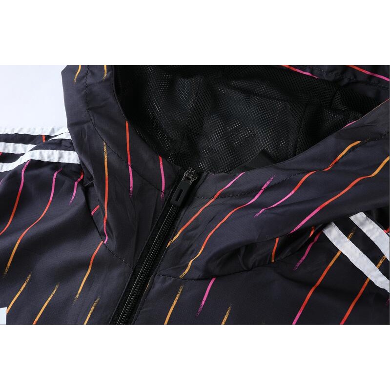 Áo Khoác Tay Dài Có Nón Phối Khóa Kéo Thoáng Khí Chống Thấm Nước Thời Trang Cho Nam 21-22 Juventus