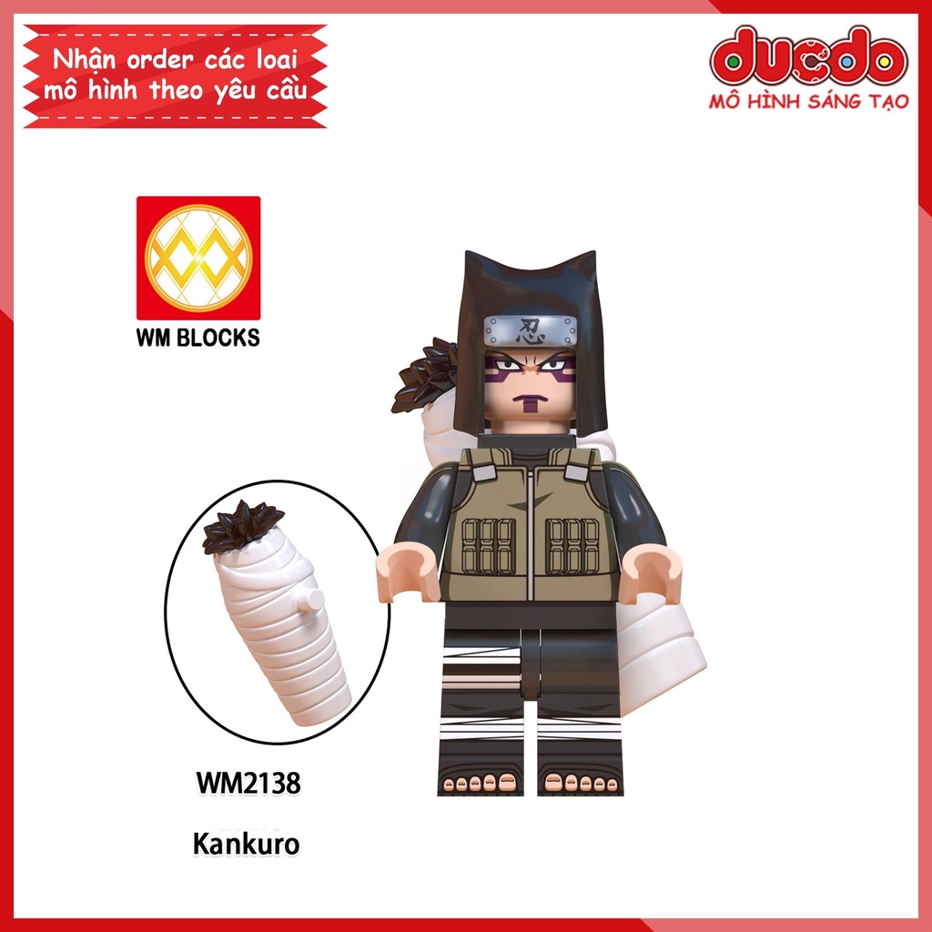 Minifigures các nhân vật trong Naruto Hokage Asuma Kurenai - Đồ chơi Lắp ghép Xếp hình Mô hình Mini WM WM6111