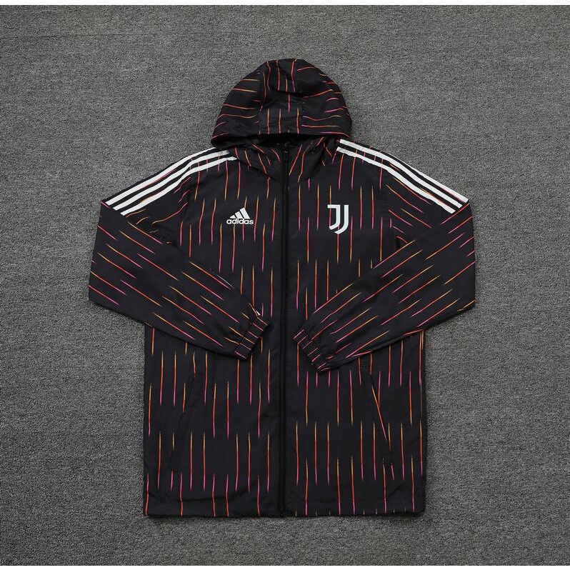 Áo Khoác Tay Dài Có Nón Phối Khóa Kéo Thoáng Khí Chống Thấm Nước Thời Trang Cho Nam 21-22 Juventus
