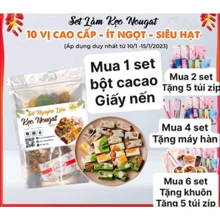 Sét kẹo hạnh phúc ( Nougat ) 425g ( tặng kèm bột cacao)