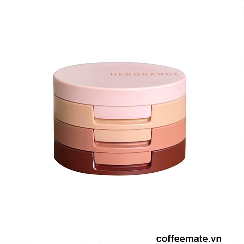 【coffeemate】⚡Bảng Phấn Bắt Sáng / Má Hồng 3 Trong 1 Đa Năng Màu Lì / Ánh Ngọc Trai Lấp Lánh Dành Cho Nữ