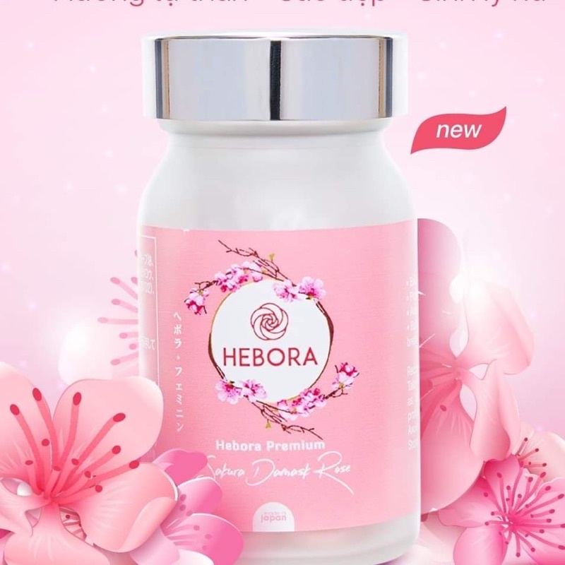 HEBORA- Viên Uống HEBORA Tỏa Hương Thơm Cơ Thể Khử Mùi Cải Thiện Sinh Lý Nữ