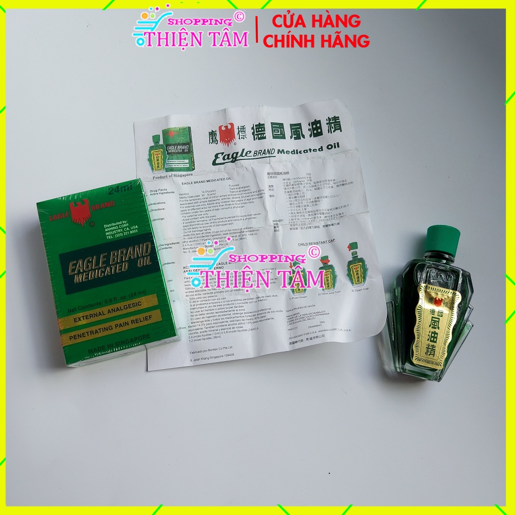 Dầu Gió Xanh Con Ó 24ml Hàng Usa Mỹ