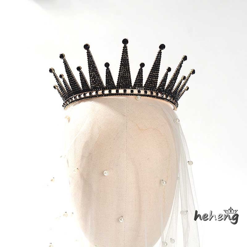 Vương Miện Cài Tóc Đính Đá Xinh Xắn Cho Nữ