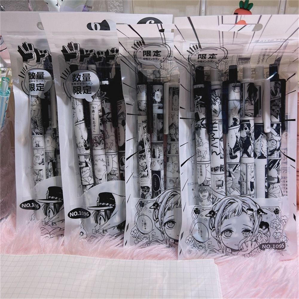 Bút Mực Đen Ngòi 0.5mm In Hình Anime