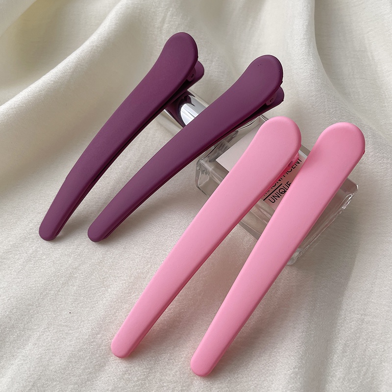 Kẹp Tóc Mỏ Vịt Nhiều Màu Sắc Cỡ Lớn Không Để Lại Dấu Vết Trang Điểm Làm Tóc