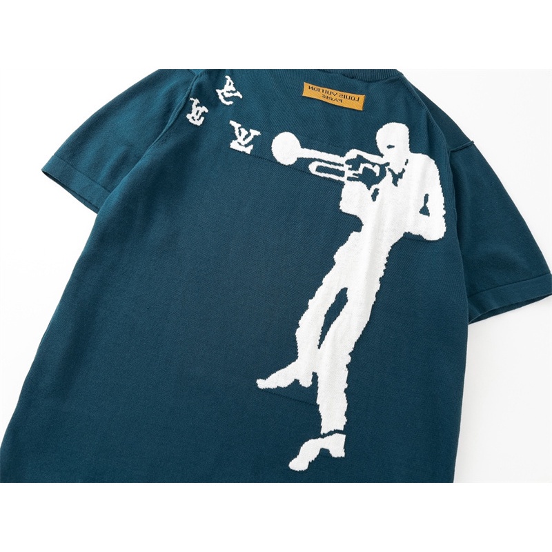 Áo Thun Dệt Kim Ngắn Tay Thời Trang Cho Nam Nữ