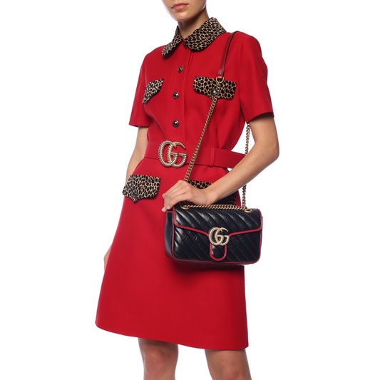 Túi si da thật hiệu GC Marmont 22