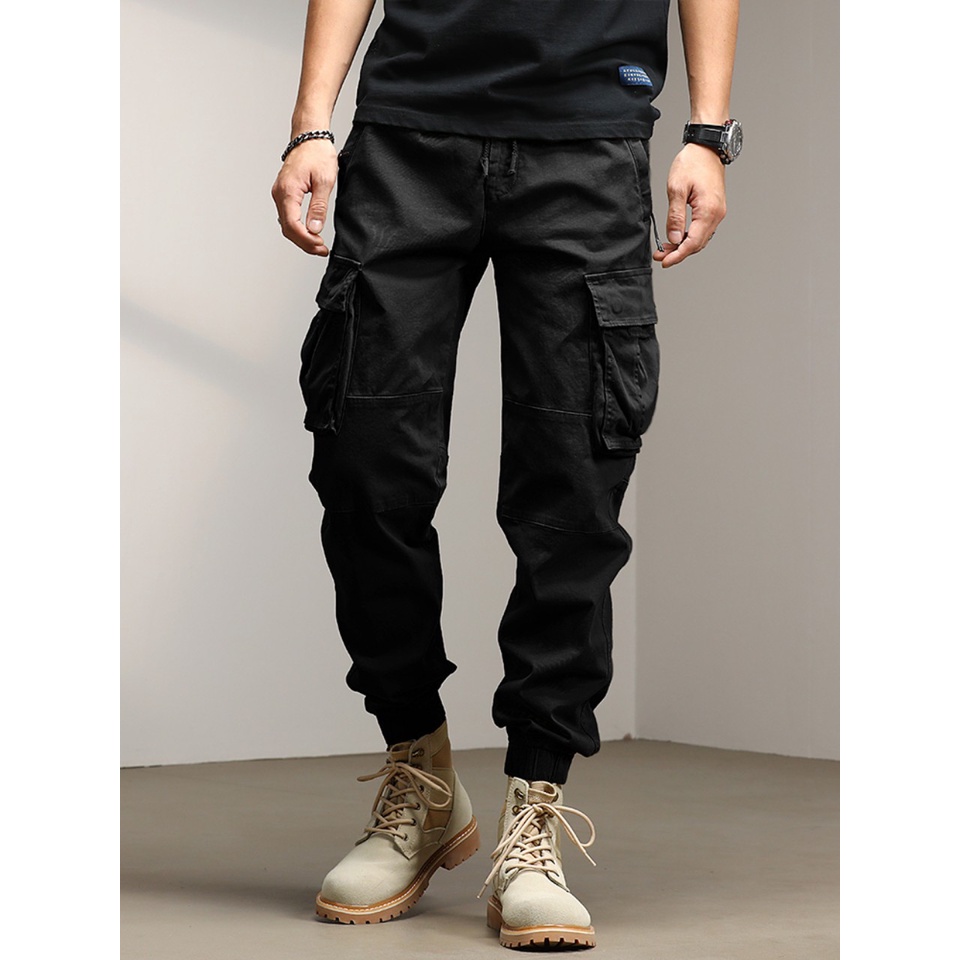 Jogger kaki lưng chun cao cấp co dãn 4 chiều cao cấp | BigBuy360 - bigbuy360.vn