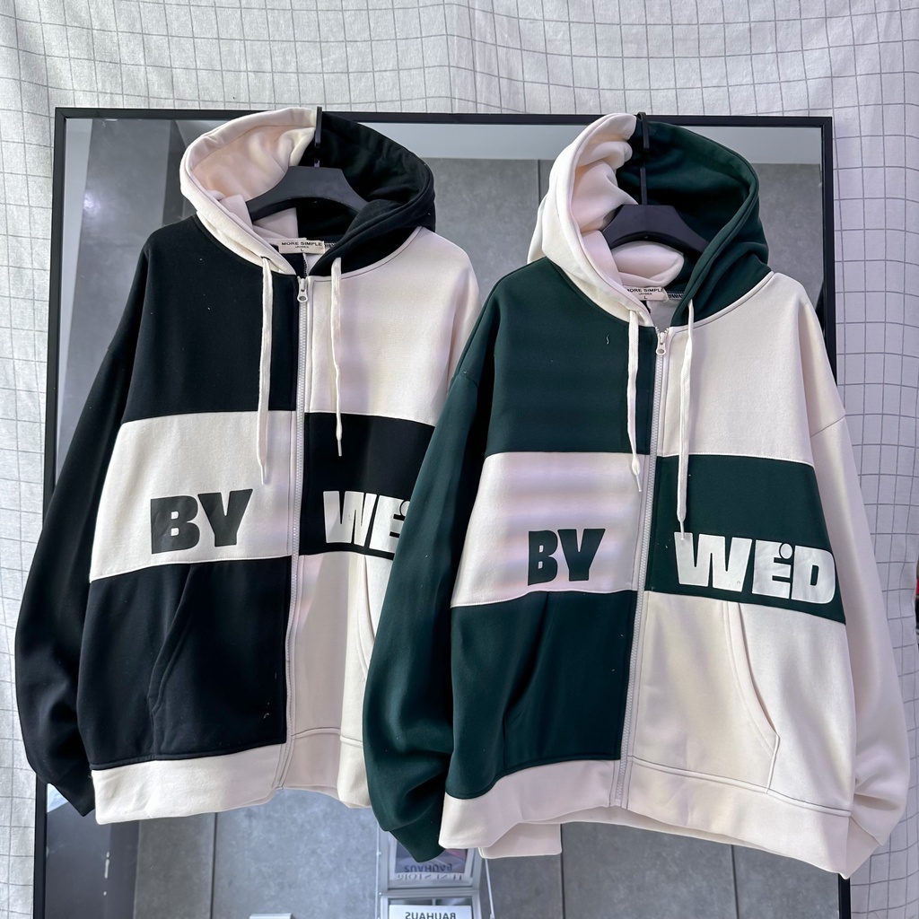 Áo Khoác Hoodie Form Rộng Unisex BYBY Vải Nỉ Bông Dày Dặn Phong Cách Ulzang - Tuni Store