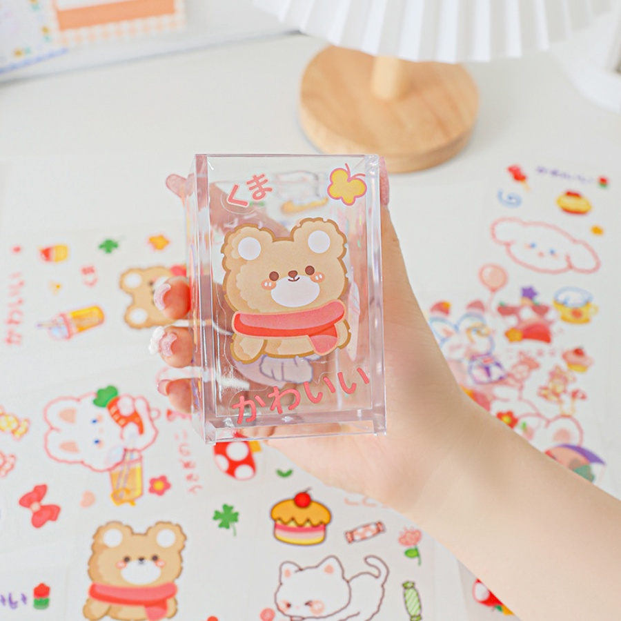 Miếng Dán Sticker 2D Trang Trí Cốc Bình Nước, Decor Sổ, Góc Học Tập, Điện Thoại  PK055