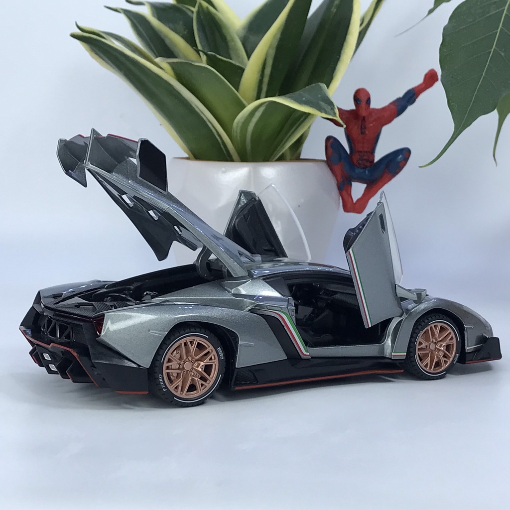 Mô hình siêu xe Lamborghini Veneno tỷ lệ 1:24 bằng kim loại mẫu xe đắt nhất của Lamborghini