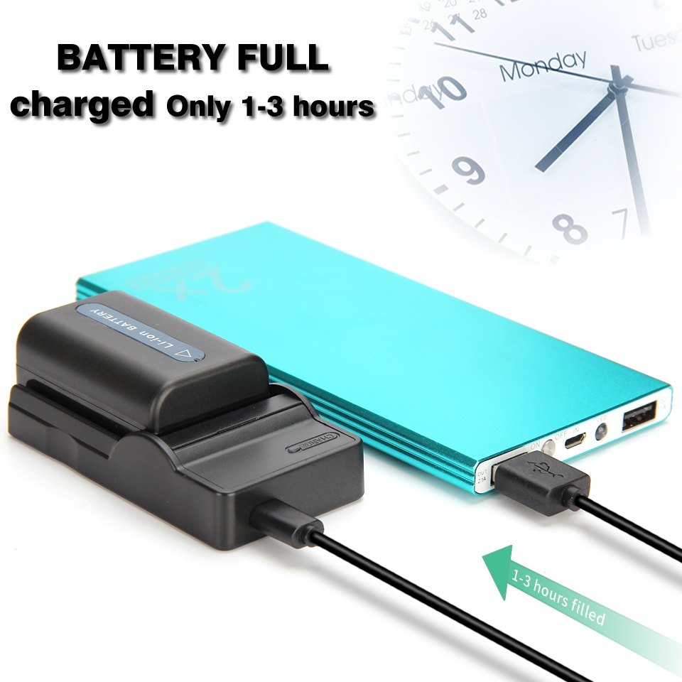 Bộ Sạc Pin Máy Ảnh Kỹ Thuật Số NP-F970 Cho Sony NP-F550 / F750 / F950 / NP-FM50 / FM500H QM71 / QM91 / QM51