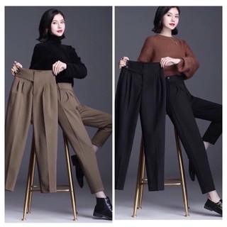 Quần baggy cạp lệch chun lưng