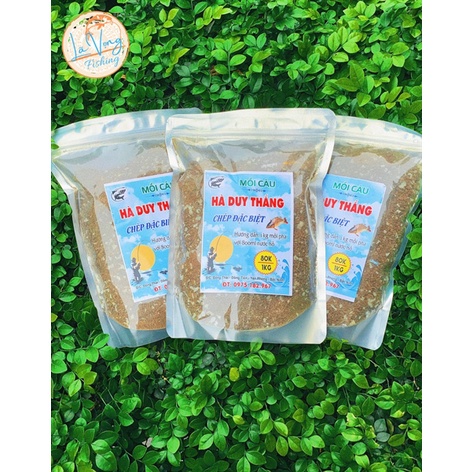 Mồi Câu Hà Duy Thắng - Chuyên Chép (gói 1kg), Mồi câu đơn đài
