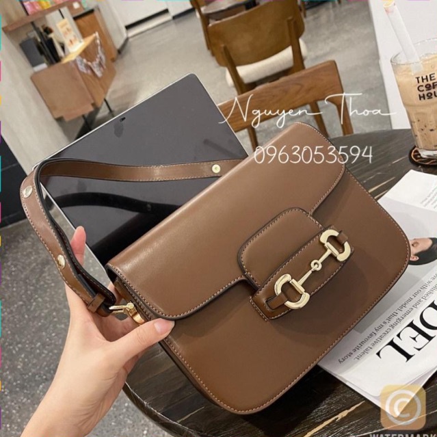 Túi xách nữ bản da trơn 2 màu hàng xuất dư chuẩn xịn full box bill tag T017