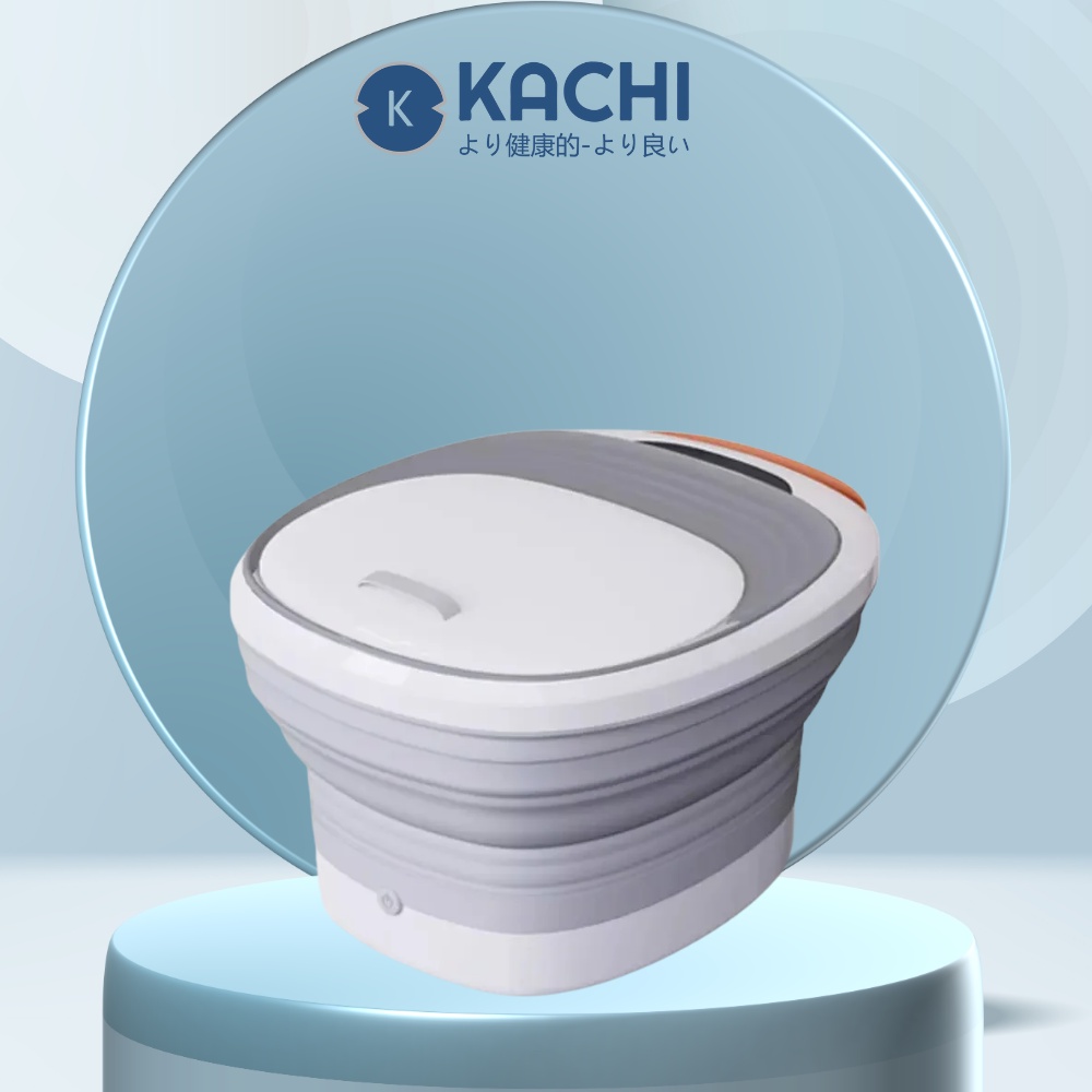 Bồn ngâm chân nhiệt hồng ngoại massage xếp gọn Kachi MK344 tăng lưu thông tuần hoàn máu, giảm mất ngủ