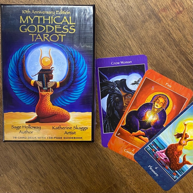 Bộ bài Mythical Goddess Tarot 10th Anniversary Edition by Sage Holloway