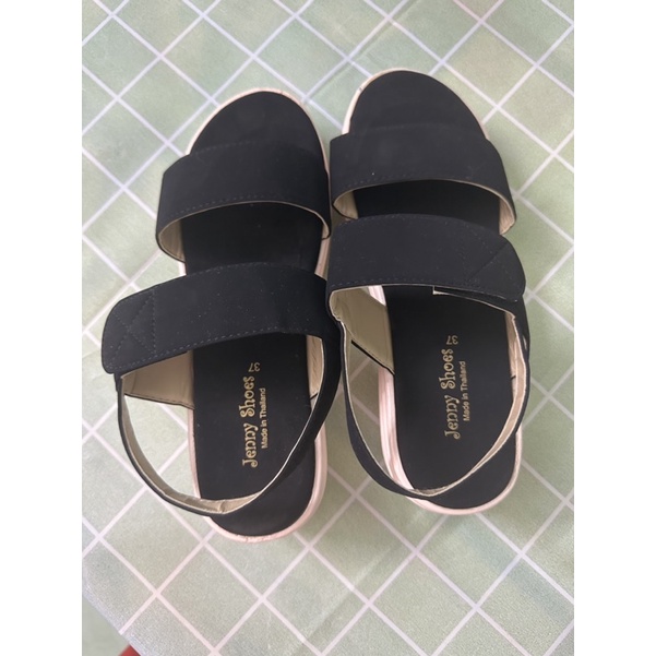 (PASS) Thanh lý giày đế xuồng quai ngang màu đen ord Thailand size 37