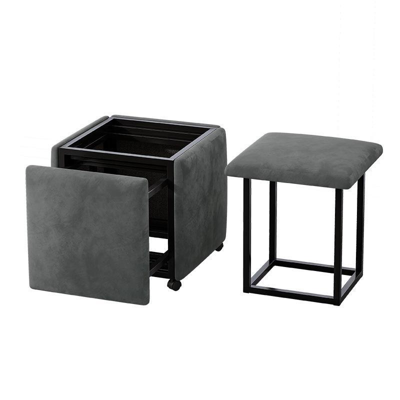 Stool Combination Multifunctional Home Living Room Square Stool Stackable Cube Low Stool Internet Ce