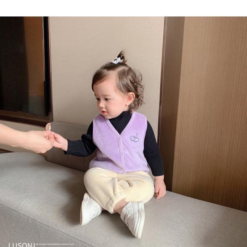 Quần Cotton Nhung Dày Dặn Giữ Ấm Mùa Thu Và Mùa Đông Kiểu Dáng Mới Dành Cho Bé Trai Và Bé Gái