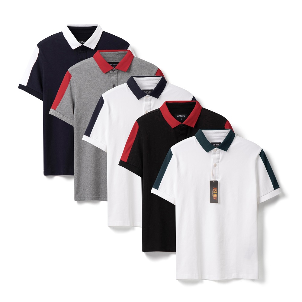 Áo Polo Nam Có Cổ Just Men Vải Cá Sấu Cotton 230001