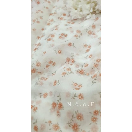 Tơ sống hoa nhí vintage