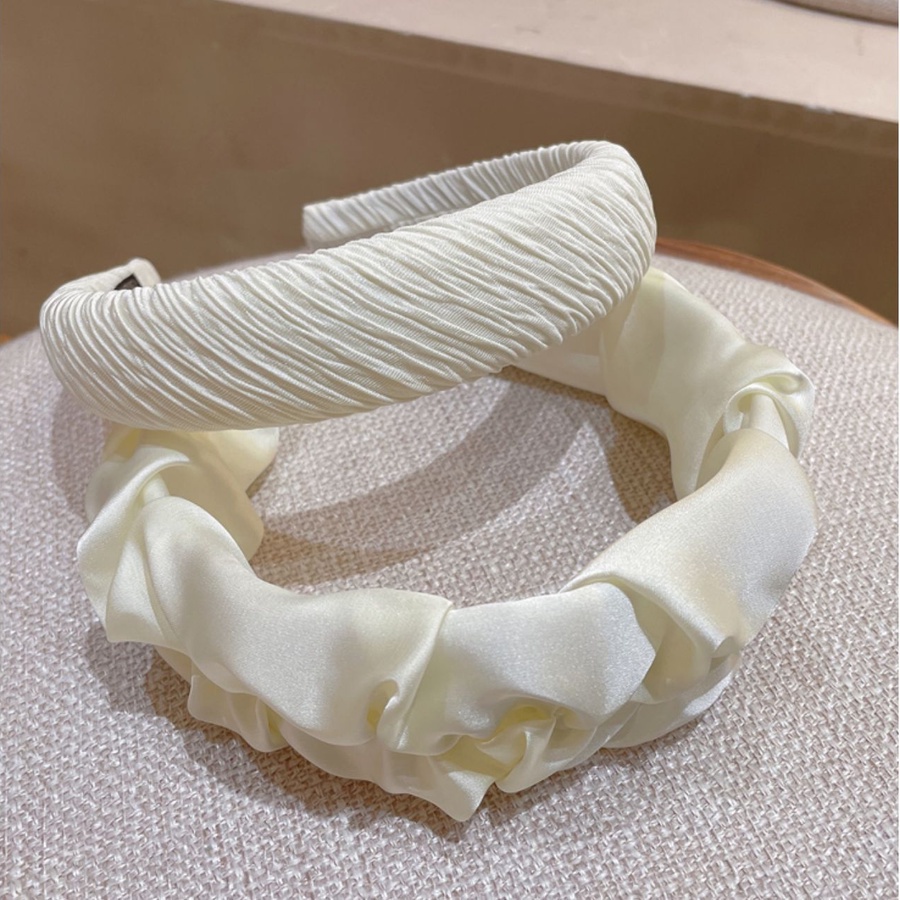 Băng Đô Cài Tóc Bằng Xốp Sọc Caro Trắng Thời Trang Cho Nữ