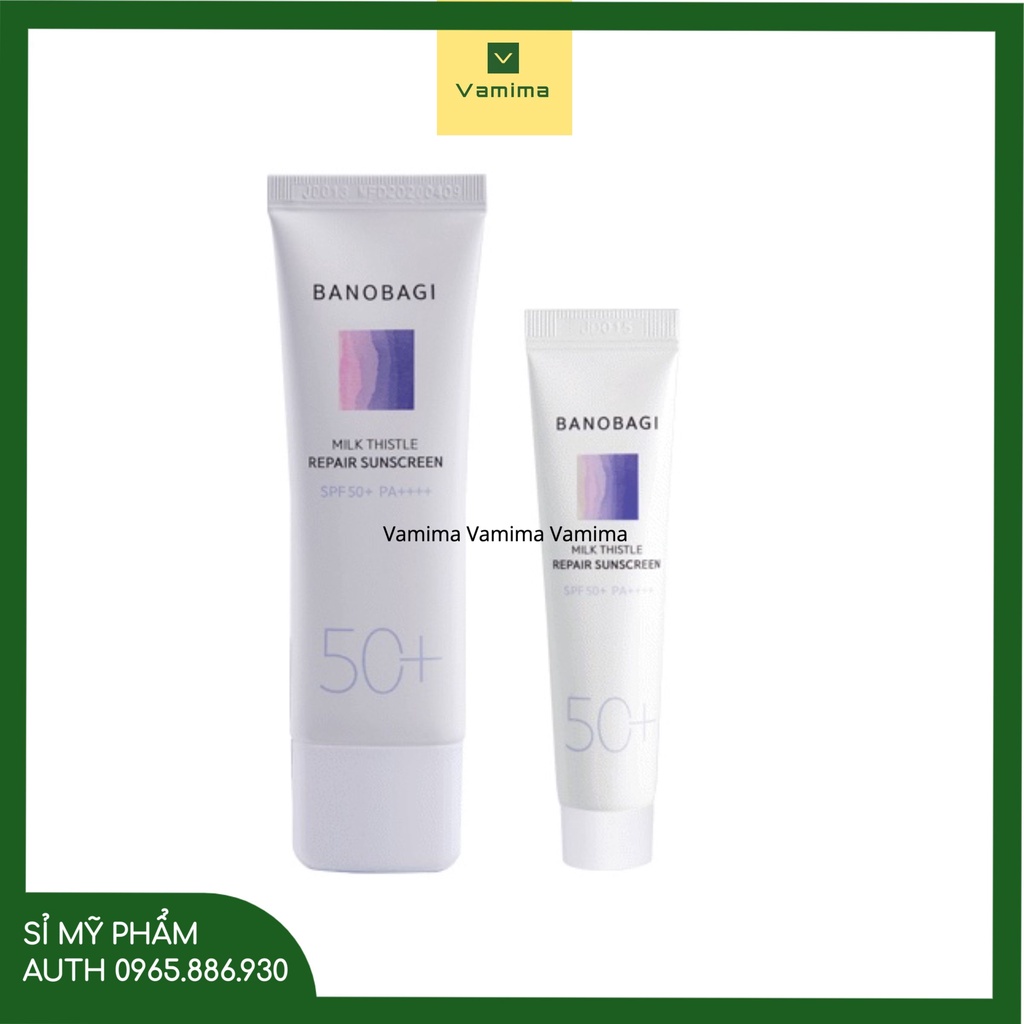 Kem chống nắng Banobagi Milk Thistle Repair Sunscreen SPF50+ PA++++ 50ml 10ml - Vamima