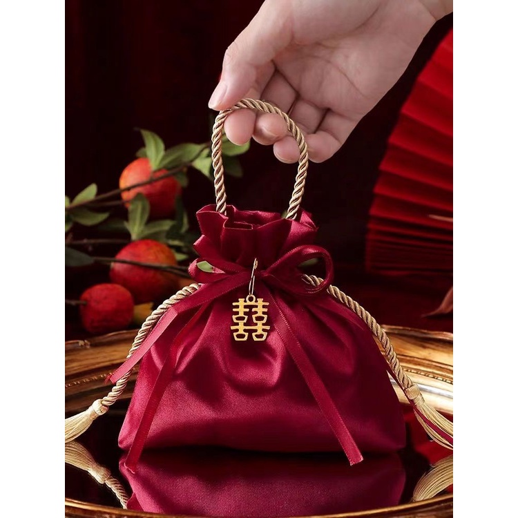 Wedding Portable Wedding Candy Bag Wedding Supplies Full Moon Gift Bag Hand Gift Bag High Quality Br