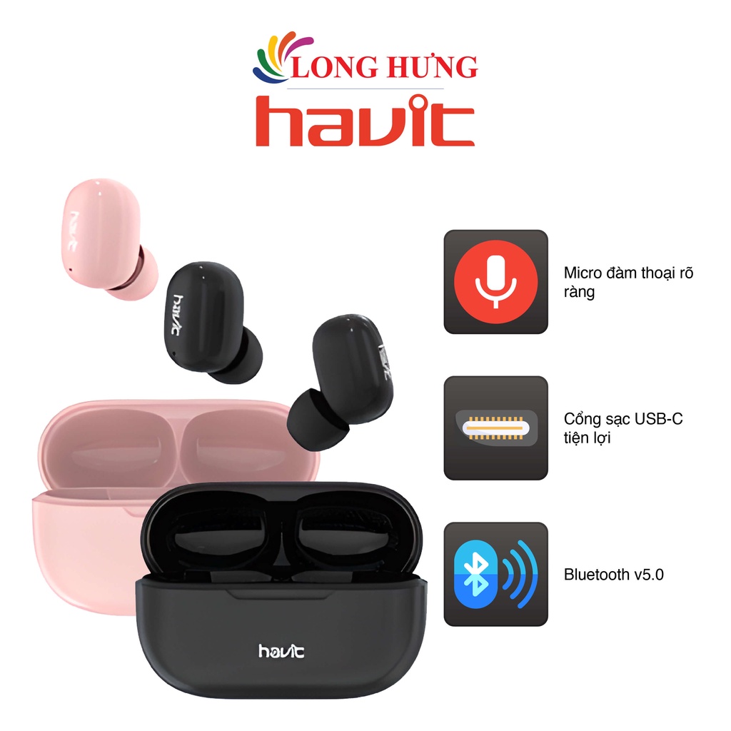 Tai nghe Bluetooth True Wireless Havit TW925 - Hàng chính hãng