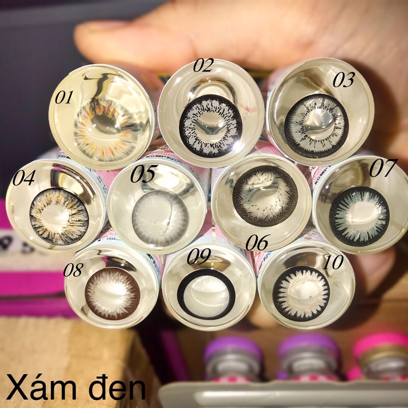 Sỉ 1 cặp lens 0 độ, HSD 1 năm, nhiều màu cho khách lựa chọn