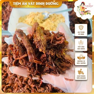 Heo khô cháy tỏi thơm ngon an toàn, đảm bảo vệ sinh thực phẩm túi 500g