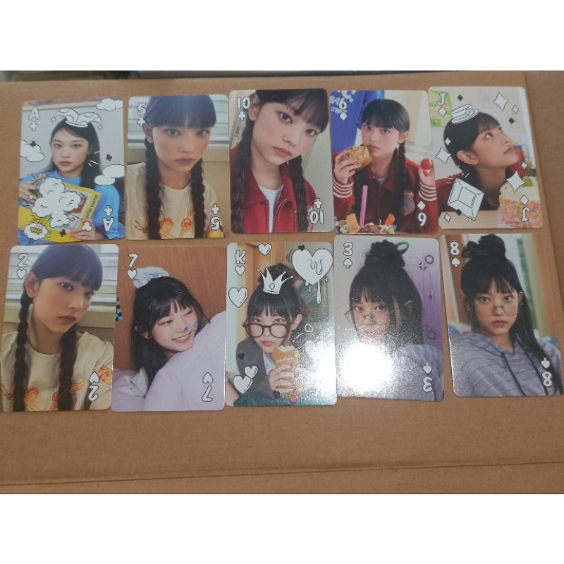 Tách lẻ set thẻ ảnh nhóm nhạc newjeans official theo thành viên nhóm newjeans ssgt 2023 chính hãng