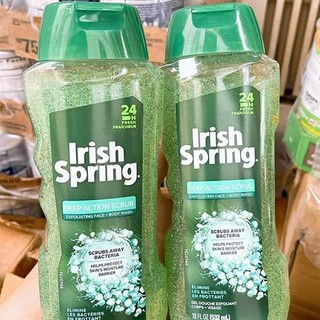 Sữa tắm cho nam Irish Spring Deep Action Scrub 532ml