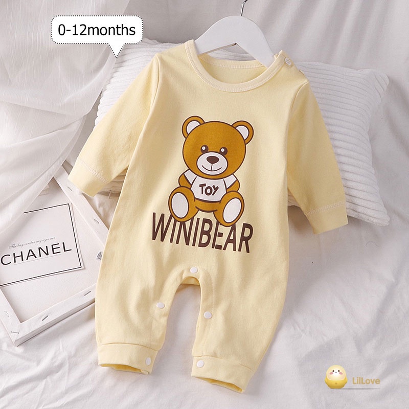 （0-12 tháng mũ miễn phí） Body cộc cho Bé Trai Bé Gái  quần áo Sơ Sinh vải Cotton mềm mịn, Bodysuit cho bé dễ thương