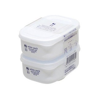 Set 2 hộp nhựa đựng thực phẩm White Pack 280mlnội địa Nhật Bản - Kokubo