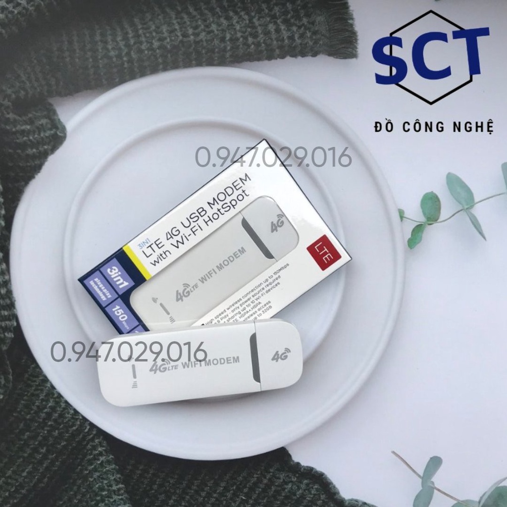 USB DCOM 3G 4G DONGLE phát Wifi từ sim 3G/4G dùng được đa mạng, có khe đọc thẻ nhớ