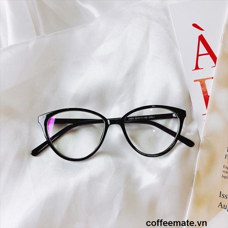 ⚡Kính Mát Mắt Mèo TR90 Màu Đen Phong Cách Đường Phố Thời Trang Cho Nữ