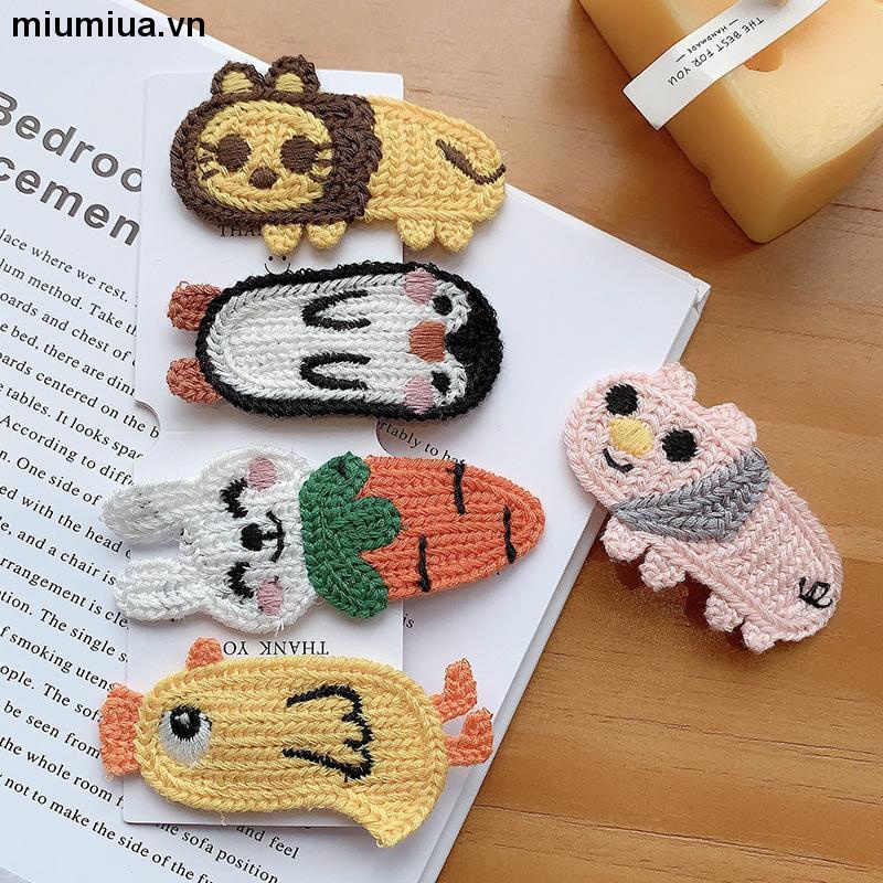 miumiuaKẹp tóc hình động vật hoạt hình dễ thương phong cách Hàn Quốc cho nữ