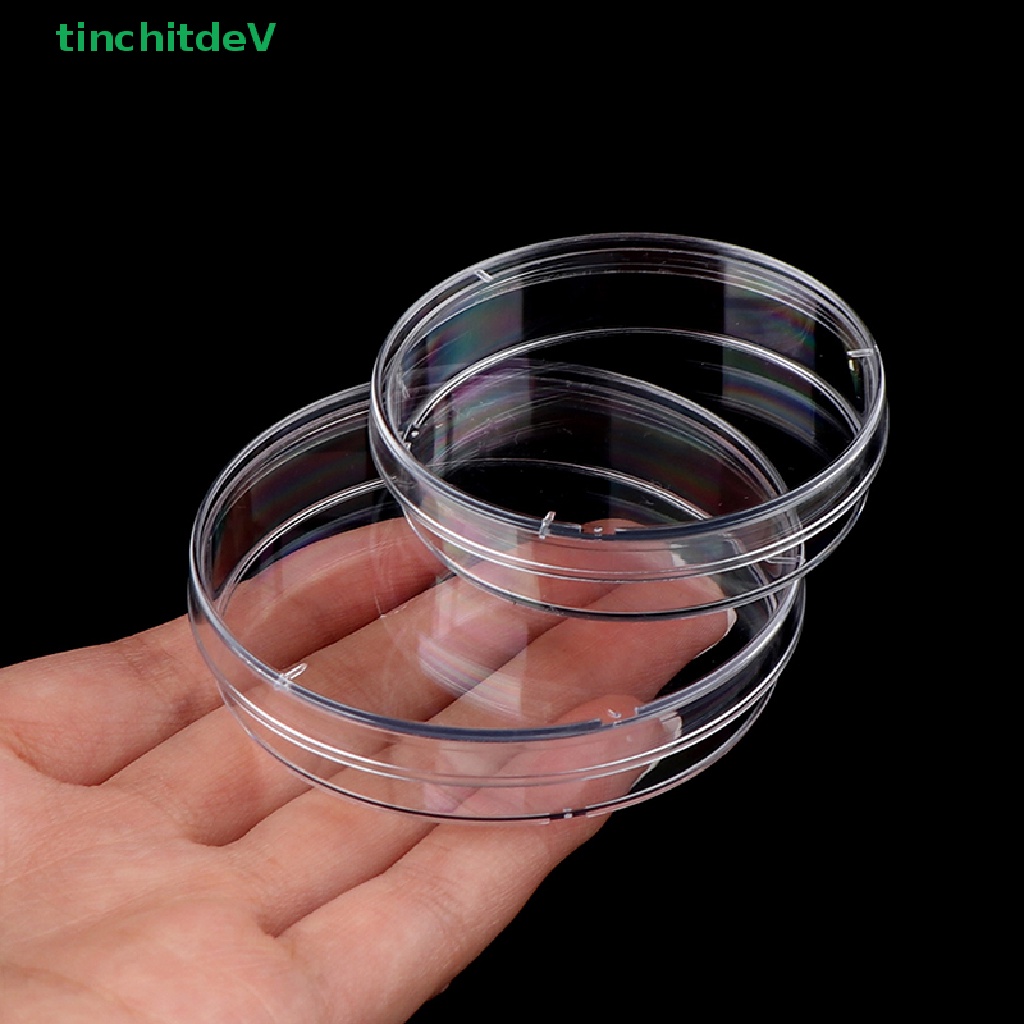 Set 10 Đĩa Polystyrene Petri Kháng Khuẩn Tiện Dụng Cho Phòng Thí Nghiệm