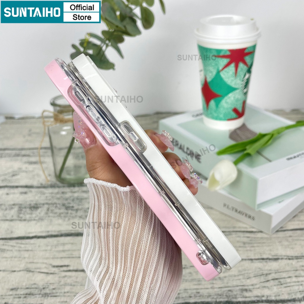 Suntaiho Ốp lưng iphone in hình uống trà sữa thích hợp cho iPhone 11 Pro Max 14 Pro Max 12 13 Pro XR XS Max 7 Plus 8 Plus