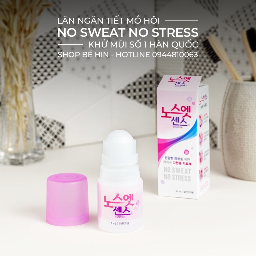 Lăn nách Hàn Quốc Care solution no sweat no stress 30ml ngăn mồ hôi và khử mùi rất hiệu quả, Lăn nách Balea Đức
