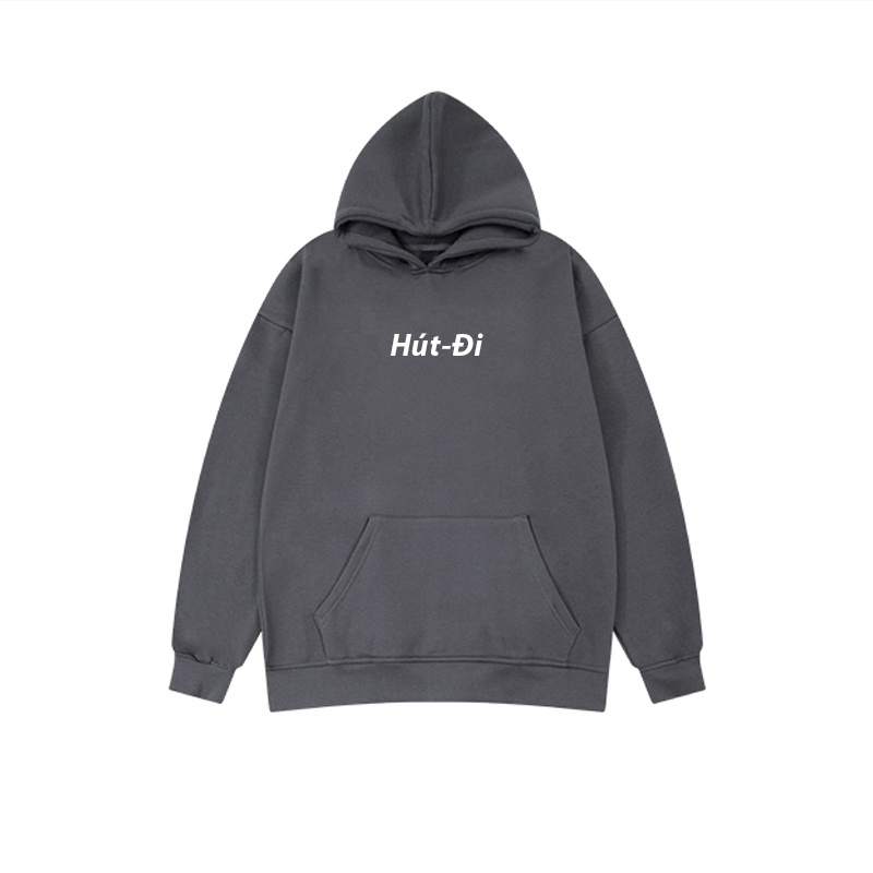 Áo hoodie ULZZANG unisex chất liệu nỉ cao cấp freesize in hình hut đi