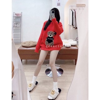 Áo LEN GẤU QC ( ảnh thật)