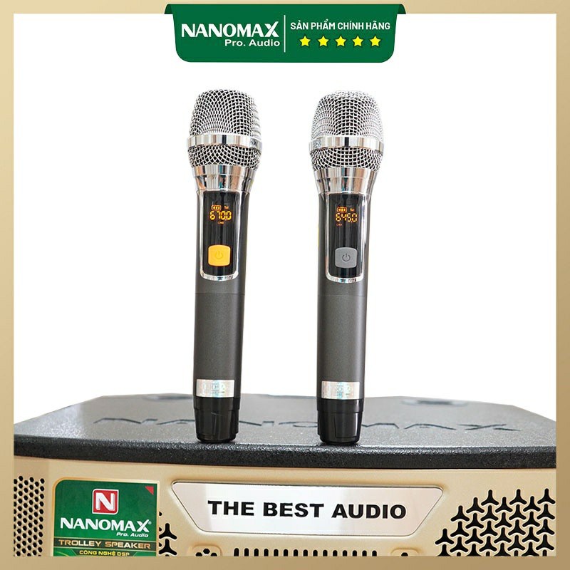 Loa Kéo Karaoke Công Suất Lớn Nanomax K-180 Bass 40cm 820w| Loa Kéo Di Động Tặng 2 Mic Không Dây | Loa Kéo Giá Rẻ