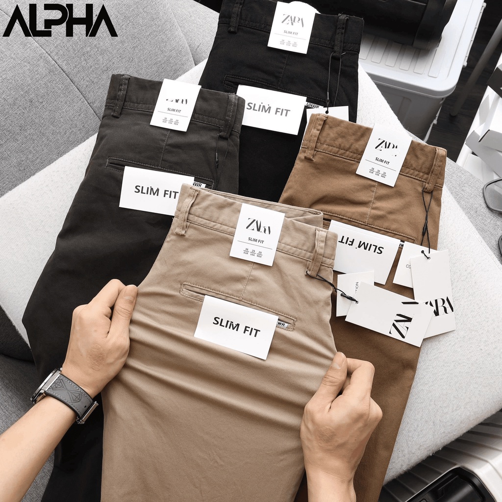 Quần dài kaki Nam Zaara cao cấp ống suông chất dày co giãn full team mạc, quần kaki nam cao cấp GEN911