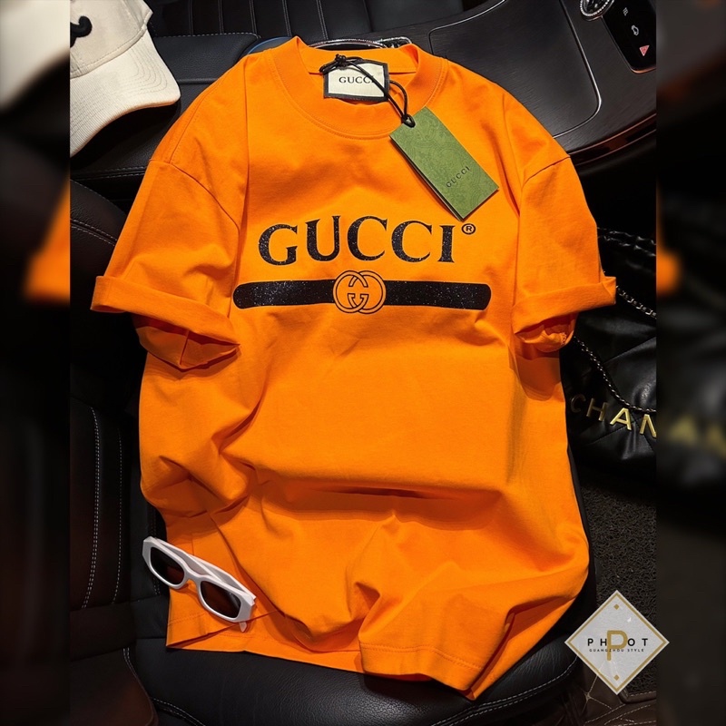 Áo phông chữ nhũ bling bling hàng QCL1